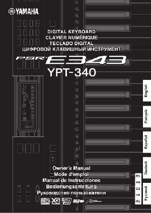 User manual Yamaha PSR-E343  ― Manual-Shop.ru
