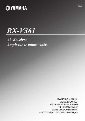 User manual Yamaha RX-V361  ― Manual-Shop.ru