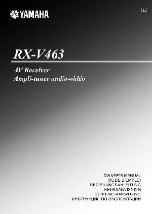 User manual Yamaha RX-V463  ― Manual-Shop.ru