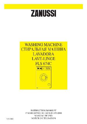 Инструкция Zanussi FLS-674  ― Manual-Shop.ru