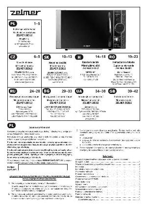 User manual Zelmer 29Z022  ― Manual-Shop.ru