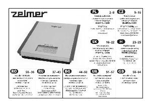 User manual Zelmer 34Z050  ― Manual-Shop.ru