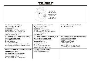 User manual Zelmer 586.5a  ― Manual-Shop.ru